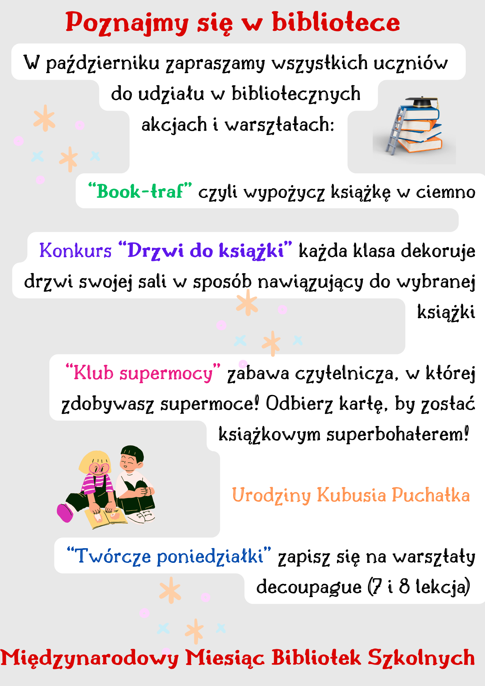 plakat z biblioteki